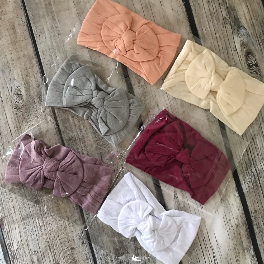 Brand New Set of 6 Baby Toddler Girl Headbands - Picture 8 of 8
